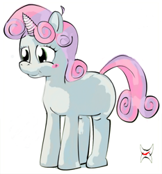 Size: 498x535 | Tagged: safe, artist:hyperchaos7, imported from derpibooru, sweetie belle, pony, unicorn, simple background, solo, white background