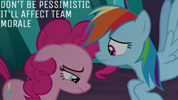 Size: 1920x1080 | Tagged: safe, edit, edited screencap, editor:quoterific, imported from derpibooru, screencap, pinkie pie, rainbow dash, the beginning of the end, doctor who