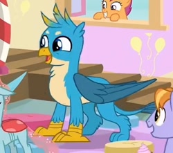 Size: 458x404 | Tagged: safe, imported from derpibooru, screencap, gallus, ocellus, scootaloo, changeling, griffon, pony, unicorn, marks for effort, season 8, spoiler:s08, adorable face, background pony, cute, cutealoo, female, filly, foal, gallabetes, happy face, male, needs more jpeg