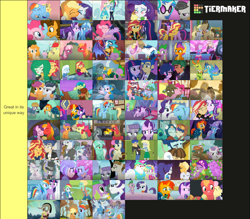 Size: 1140x1000 | Tagged: safe, imported from derpibooru, apple bloom, applejack, big macintosh, bon bon, bright mac, bulk biceps, button mash, cheerilee, cheese sandwich, cranky doodle donkey, curly winds, derpy hooves, discord, dj pon-3, doctor whooves, fancypants, flash sentry, fluttershy, gabby, gallus, kiwi lollipop, lyra heartstrings, marble pie, matilda, maud pie, mudbriar, octavia melody, pear butter, pinkie pie, princess cadance, princess ember, rainbow dash, rarity, rumble, sandbar, sci-twi, scootaloo, shining armor, silverstream, smolder, soarin', some blue guy, spike, spike the regular dog, starlight glimmer, sugar belle, sunburst, sunset shimmer, supernova zap, sweetie belle, sweetie drops, tender taps, thorax, timber spruce, time turner, trixie, twilight sparkle, vinyl scratch, wallflower blush, wiz kid, yona, zephyr breeze, alicorn, changedling, changeling, dog, earth pony, human, pegasus, pony, unicorn, equestria girls, female, king thorax, male, mare, op is a duck, ragamuffin (g4), shipping, stallion, tier list, twilight sparkle (alicorn), wall of tags