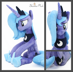 Size: 1358x1323 | Tagged: safe, artist:shunnkai, imported from derpibooru, princess luna, pony, irl, photo, plushie, s1 luna, solo