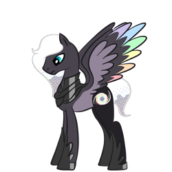 Size: 2000x2000 | Tagged: safe, artist:magicpebbles, imported from derpibooru, oc, oc only, oc:galaxy dust, pegasus, pony, base used, colored wings, male, multicolored wings, pegasus oc, simple background, solo, stallion, transparent background, wings
