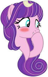 Size: 1244x1994 | Tagged: safe, artist:pastelnightyt, imported from derpibooru, oc, oc only, oc:star silk, earth pony, pony, base used, blushing, bust, earth pony oc, female, mare, portrait, simple background, solo, transparent background