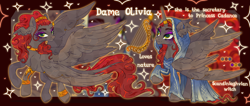 Size: 2409x1024 | Tagged: safe, artist:koribooo, imported from derpibooru, oc, oc only, alicorn, pony, alicorn oc, clothes, dress, horn, horn ring, looking back, makeup, raised hoof, ring, wings