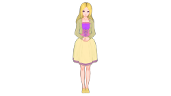 Size: 1280x720 | Tagged: safe, artist:samaster, imported from derpibooru, princess cadance, human, 3d, blonde, female, human coloration, humanized, koikatsu, milf, natural eye color, natural hair color, simple background, solo, transparent background