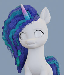 Size: 525x622 | Tagged: safe, imported from derpibooru, pony, unicorn, 3d, g5, misty brightdawn, solo, wip