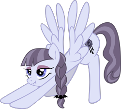 Size: 6000x5403 | Tagged: safe, artist:firlin123, imported from derpibooru, inky rose, pegasus, pony, female, iwtcird, mare, meme, simple background, solo, stretching, tall, transparent background, vector