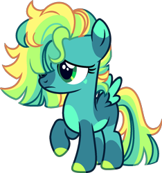 Size: 1144x1221 | Tagged: safe, artist:kurosawakuro, imported from derpibooru, oc, oc only, pegasus, pony, base used, female, filly, foal, offspring, parent:sky stinger, parent:vapor trail, parents:vaporsky, pegasus oc, simple background, solo, transparent background