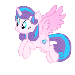 Size: 720x720 | Tagged: safe, artist:mlplary6, imported from derpibooru, princess flurry heart, alicorn, pony, animated, female, flying, gif, mare, older, older flurry heart, simple background, smiling, transparent background