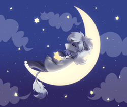 Size: 1698x1428 | Tagged: safe, artist:lambydwight, imported from derpibooru, oc, oc only, oc:elizza, earth pony, pony, earth pony oc, leonine tail, moon, night, solo, stars, tail, tangible heavenly object