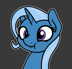 Size: 2048x1961 | Tagged: safe, artist:ewoudcponies, imported from derpibooru, trixie, pony, unicorn, :t, female, gray background, mare, simple background, solo