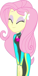 Size: 1283x2520 | Tagged: safe, artist:homersimpson1983, edit, edited screencap, imported from derpibooru, screencap, fluttershy, human, equestria girls, equestria girls series, forgotten friendship, background removed, clothes, female, fluttershy's wetsuit, not a vector, simple background, solo, swimsuit, transparent background, wetsuit