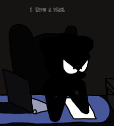 Size: 3023x3351 | Tagged: safe, artist:professorventurer, imported from derpibooru, pony, series:ask pippamena, mystery, shadowy figure, sheriff, slouching, unknown pony