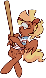Size: 4606x7793 | Tagged: safe, artist:threetwotwo32232, imported from derpibooru, oc, oc only, oc:penny trotter, pegasus, pony, baseball, female, mare, pegasus oc, simple background, solo, sports, transparent background