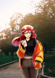 Size: 2480x3508 | Tagged: safe, artist:zeng_shuai_qi, imported from derpibooru, sunset shimmer, human, equestria girls, female, solo