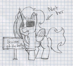 Size: 1186x1077 | Tagged: safe, artist:peel_a_na, imported from derpibooru, oc, oc only, oc:dyx, alicorn, pony, female, filly, foal, graph paper, grayscale, monochrome, pencil drawing, solo, traditional art
