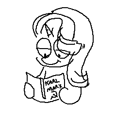 Size: 237x239 | Tagged: safe, artist:rainbrony, imported from derpibooru, starlight glimmer, pony, unicorn, book, bust, monochrome, simple background, sketch, solo, text, white background