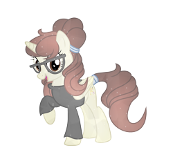 Size: 2988x2752 | Tagged: safe, artist:darbypop1, imported from derpibooru, oc, oc only, oc:darby, alicorn, pony, alicorn oc, clothes, crystallized, female, glasses, horn, mare, shirt, simple background, solo, transparent background, wings