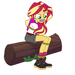 Size: 894x894 | Tagged: safe, artist:splendidbondage, imported from derpibooru, sunset shimmer, human, equestria girls, legend of everfree, bondage, bound and gagged, gag, simple background, solo, tape, tape gag, tied up, transparent background