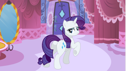 Size: 1192x670 | Tagged: safe, artist:mlpfan3991, imported from derpibooru, rarity, pony, unicorn, boutique, butt, carousel boutique, female, looking at you, looking back, looking back at you, mare, plot, png, rearity, solo