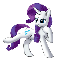 Size: 2160x2160 | Tagged: safe, artist:stellardust, imported from derpibooru, rarity, pony, unicorn, chest fluff, ear fluff, female, high res, lidded eyes, mare, pose, simple background, smiling, solo, transparent background