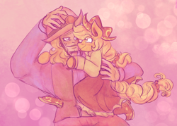 Size: 2859x2048 | Tagged: safe, artist:mimiporcellini, imported from derpibooru, applejack, human, crossover, crossover shipping, hol horse, holjack, human male, interspecies, jojo's bizarre adventure, male, shipping