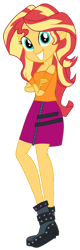 Size: 2549x8000 | Tagged: safe, artist:chrismc373, imported from derpibooru, sunset shimmer, human, equestria girls, simple background, solo, transparent background