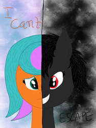 Size: 1536x2048 | Tagged: safe, artist:script singer, imported from derpibooru, oc, oc only, oc:angel of darkness, oc:script singer, earth pony, pony, earth pony oc, quote