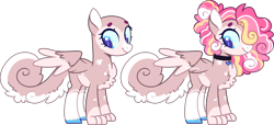 Size: 2330x1064 | Tagged: safe, artist:kurosawakuro, imported from derpibooru, oc, oc only, hybrid, base used, female, hybrid oc, interspecies offspring, offspring, parent:capper dapperpaws, parent:princess cadance, simple background, solo, transparent background