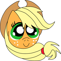 Size: 1247x1243 | Tagged: safe, artist:aprilfools, applejack, earth pony, pony, /bale/, cowboy hat, female, freckles, hat, head, mare, simple background, solo, stetson, transparent background