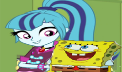 Size: 1277x758 | Tagged: safe, artist:brandonale, imported from derpibooru, sonata dusk, equestria girls, rainbow rocks, cropped, crossover, crossover shipping, shipping, spongebob squarepants, spongebob squarepants (character)