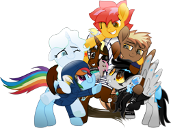 Size: 2663x2000 | Tagged: safe, artist:lightningbolt, artist:lincolnbrewsterfan, artist:the smiling pony, derpibooru exclusive, imported from derpibooru, derpy hooves, rainbow dash, trixie, oc, oc only, oc:ciaran, oc:firebrand, oc:flutterknight, oc:lightning dee, oc:nocturnal vision, oc:saby, alicorn, earth pony, pegasus, pony, unicorn, derpibooru, castle sweet castle, .svg available, :'), :'d, :d, administrator, alicorn oc, all is well, alternate mane six, alternate versions at source, amber eyes, bedroom eyes, blue eyes, blue mane, blue tail, bow, bracelet, brown eyes, chains, choker, clothes, collaboration, colored pupils, colored sclera, costume, crowd, crying, cuddling, cute, cute face, cute little fangs, cute smile, default avatar, default avatar ponified, derp, derpibooru logo, derpibooru ponified, description is relevant, design, drawstrings, e621, ear fluff, ear piercing, earring, earth pony oc, element of derpibooru, emo, eyes closed, face paint, facial markings, facial piercing, fangs, featureless crotch, female, floppy ears, flowing mane, flowing tail, flying, folded wings, fuchsia eyes, gem, gemstones, gift art, golden eyes, gradient background, gradient mane, gradient tail, grin, group hug, group picture, group shot, hair, hair bow, hair over one eye, happiness, happy, holding, holding a pony, hood, hoodie, hoof around neck, hoof heart, hoof hold, hoof on belly, hoof on head, horn, horn impalement, hug, inkscape, inspiration, inspirational, inspired, inspired by another artist, jewelry, kigurumi, lidded eyes, long mane, looking at each other, looking at someone, looking at you, looking down, looking into each others eyes, looking up, loose hair, magenta eyes, makeup, male, male and female, mare, messy mane, meta, meta:derpibooru community collaboration, minecraft, moderator, motivation, motivational description, movie accurate, multicolored hair, multicolored mane, multicolored tail, necklace, nocturnal vision's striped hoodie, ocbetes, one ear down, one eye closed, one eye covered, open mouth, open smile, panic! at the disco, pegasus oc, piercing, plushie, pointing, pointy ponies, ponies riding ponies, ponified, positive body image, present, rain, raised hoof, reaching, realistic mane, riding, riding a pony, semi-ponified, simple background, sitting, smiling, smiling at each other, smiling at you, solo, source in the description, speaking fancy, spiked choker, spiked wristband, spread wings, squee, stallion, standing, striped hoodie, striped mane, striped tail, svg, tail, tail bow, tattoo, tears of joy, teary eyes, text, thank you, thanks, three quarter view, transparent background, trixie's cutie mark, two toned mane, two toned tail, umbrella, underhoof, unicorn oc, upside-down hoof heart, vector, wall of tags, white mane, white tail, wholesome, wing hands, wing hold, wing sleeves, wing tattoo, winghug, wings, wings down, wink, wristband, yellow eyes, yellow sclera, you guys are awesome and i love you, 🤗