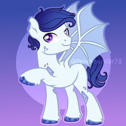 Size: 2050x2050 | Tagged: safe, artist:pen-art78, imported from derpibooru, oc, oc only, dracony, dragon, hybrid, dracony oc, gradient background, magical lesbian spawn, offspring, parent:princess ember, parent:rarity, parents:emberity, solo