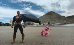 Size: 4000x2428 | Tagged: safe, artist:dingopatagonico, imported from derpibooru, pinkie pie, earth pony, black adam, dc comics, irl, photo, toy