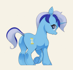 Size: 2732x2616 | Tagged: safe, artist:aquaticvibes, imported from derpibooru, minuette, pony, unicorn, butt, dock, female, horn, mare, plot, simple background, solo, underhoof