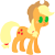 Size: 554x559 | Tagged: safe, artist:aprilfools, applejack, earth pony, pony, /bale/, colored, cowboy hat, female, flat colors, freckles, hat, mare, minimalist, modern art, simple background, solo, stetson, transparent background