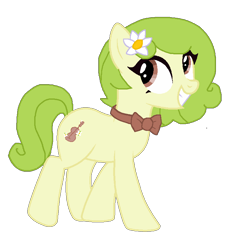 Size: 791x810 | Tagged: safe, artist:alt_tab, imported from derpibooru, oc, oc only, oc:primrose melody, earth pony, base used, earth pony oc, flower, flower in hair, simple background, solo, transparent background