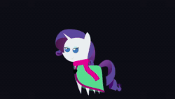 Size: 1920x1080 | Tagged: safe, artist:sketchmcreations, imported from derpibooru, nightmare rarity, rarity, pony, animated, cloak, clothes, cosplay, costume, deltarune, hat, no sound, palette swap, pointy ponies, ralsei, recolor, scarf, webm, wizard hat