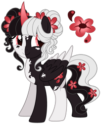 Size: 2178x2671 | Tagged: safe, alternate version, artist:strawberry-spritz, imported from derpibooru, oc, oc only, alicorn, pony, alicorn oc, base used, female, horn, mare, offspring, parent:fluttershy, parent:king sombra, parents:sombrashy, simple background, solo, transparent background, wings