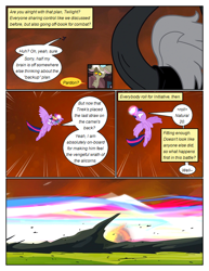 Size: 612x792 | Tagged: safe, artist:newbiespud, edit, edited screencap, imported from derpibooru, screencap, discord, lord tirek, centaur, draconequus, pony, taur, comic:friendship is dragons, twilight's kingdom, angry, blast, comic, dialogue, explosion, eyelashes, female, flying, glowing, glowing horn, gritted teeth, horn, magic, magic blast, male, mare, screencap comic, teeth