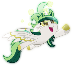 Size: 3213x2886 | Tagged: safe, artist:lincolnbrewsterfan, imported from derpibooru, oc, oc:riverdance, alicorn, my little pony: the movie, .svg available, 2023, alicorn oc, brand, branding, clover, colored hooves, colored wings, excited, flying, glow, glowing horn, green eyes, happy, holiday, hoof tapping, horn, inkscape, magic, magic aura, male, movie accurate, olive eyes, one ear down, outline, preview, projection, projector, reaching, saint patrick's day, simple background, solo, spread wings, stallion, striped wings, svg, tail, tattoo, telekinesis, transparent background, two toned mane, two toned tail, two toned wings, vector, wing stripes, wings