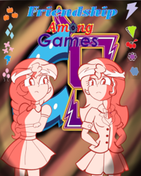 Size: 256x318 | Tagged: safe, imported from derpibooru, sunset shimmer, human, fanfic:friendship among games, equestria girls, fanfic, fanfic art, fanfic cover