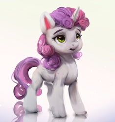 Size: 1128x1200 | Tagged: safe, artist:inkhooves, imported from derpibooru, sweetie belle, pony, unicorn, female, filly, foal, gradient background, solo