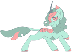 Size: 1609x1165 | Tagged: safe, artist:brainiac, imported from derpibooru, oc, oc only, unnamed oc, kirin, kirin oc, limited palette, male, not lyra, simple background, solo, stallion, transparent background
