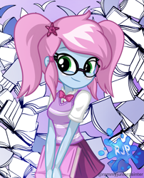 Size: 2015x2490 | Tagged: safe, artist:rjp.rammy, imported from derpibooru, oc, oc:stardust, human, equestria girls, female, glasses, solo, sweater vest