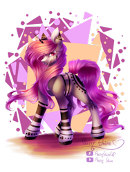 Size: 2121x2828 | Tagged: safe, artist:prettyshinegp, imported from derpibooru, oc, oc only, pony, unicorn, eye clipping through hair, female, horn, mare, simple background, solo, tattoo, transparent background, unicorn oc