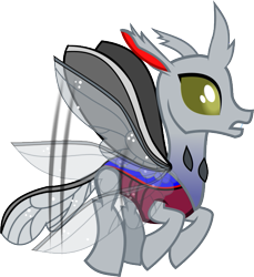 Size: 583x636 | Tagged: safe, artist:mariofan345, imported from derpibooru, oc, oc only, oc:dot matrix, changedling, changeling, changedling oc, changeling oc, flying, simple background, solo, transparent background, wings flapping