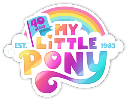 Size: 1507x1197 | Tagged: safe, imported from derpibooru, 40th anniversary, my little pony logo, no pony, official, simple background, transparent background