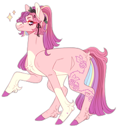 Size: 2291x2455 | Tagged: safe, artist:sleepy-nova, imported from derpibooru, oc, oc:roselia, earth pony, pony, female, mare, simple background, solo, transparent background