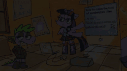 Size: 1280x720 | Tagged: safe, artist:cate wurtz, artist:wtrclover, imported from derpibooru, spike, twilight sparkle, alicorn, anthro, dragon, equestria girls, animated, fifteen.ai, machine learning assisted, smoking, sound, text, twilight sparkle (alicorn), webm
